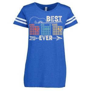 Guitarist Chords Best Dad Ever Enza Ladies Jersey Football T-Shirt