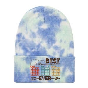 Guitarist Chords Best Dad Ever Tie Dye 12in Knit Beanie