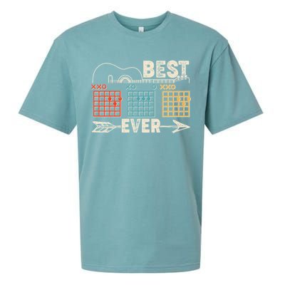 Guitarist Chords Best Dad Ever Sueded Cloud Jersey T-Shirt