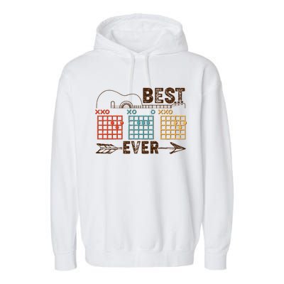 Guitarist Chords Best Dad Ever Garment-Dyed Fleece Hoodie