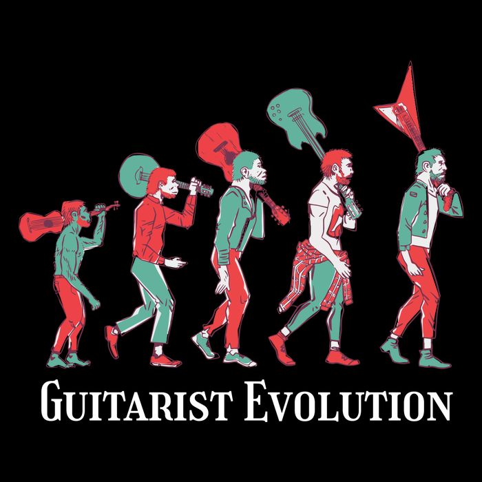 Guitarist Evolution Flat Bill Trucker Hat