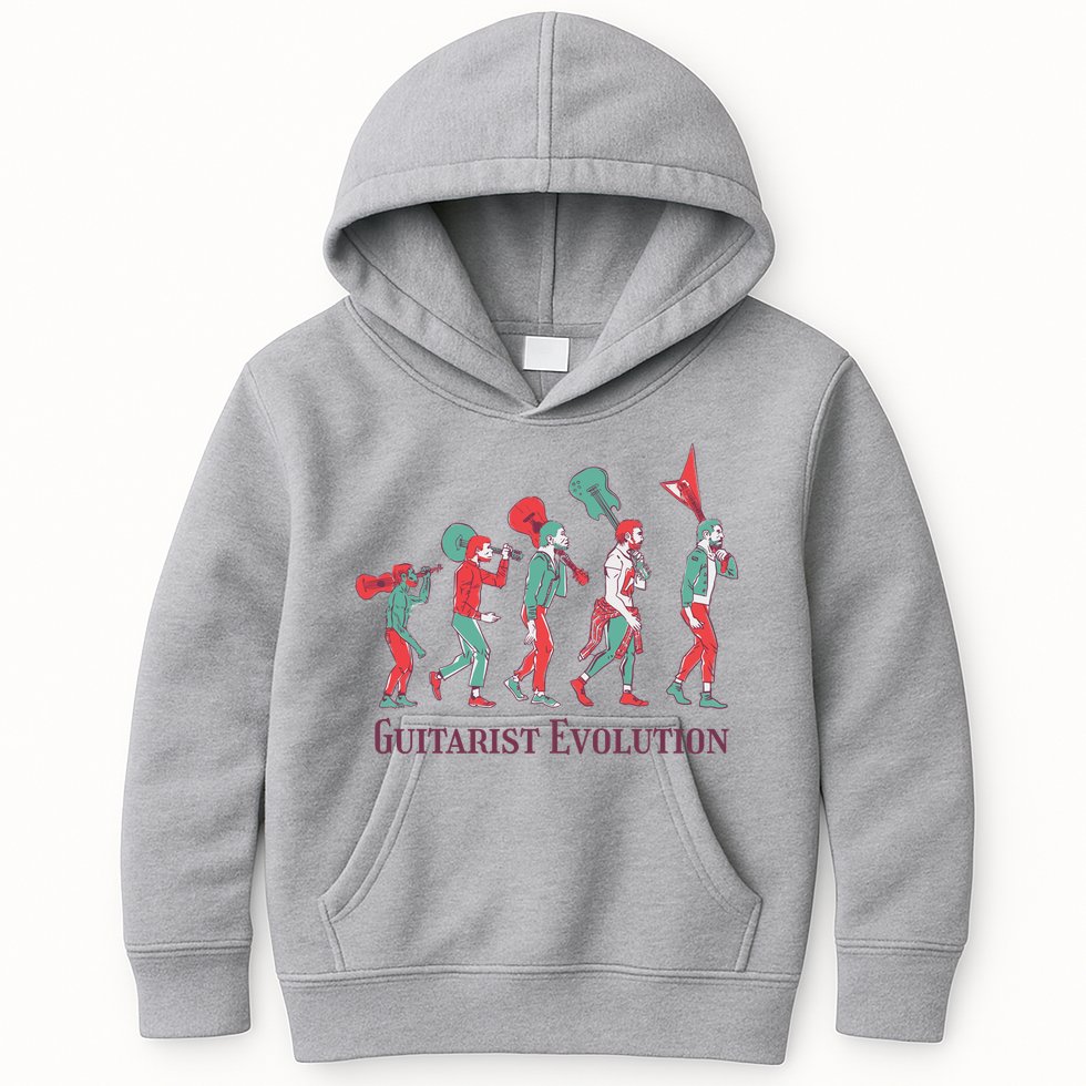 Guitarist Evolution Kids Hoodie