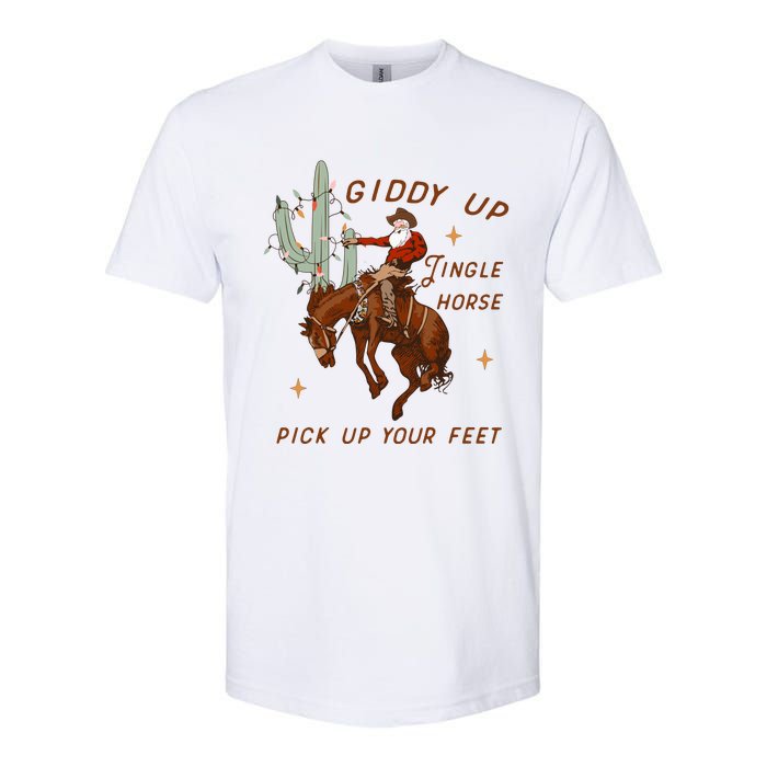 Giddy Up Jingle Horse Pick Up Your Feet Softstyle CVC T-Shirt