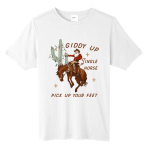 Giddy Up Jingle Horse Pick Up Your Feet Tall Fusion ChromaSoft Performance T-Shirt