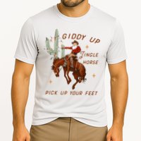 Giddy Up Jingle Horse Pick Up Your Feet Cowboy Santa Xmas  Cooling Performance Crew T-Shirt