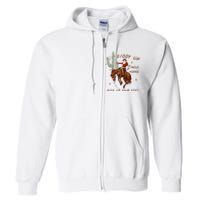 Giddy Up Jingle Horse Pick Up Your Feet Cowboy Santa Xmas  Full Zip Hoodie