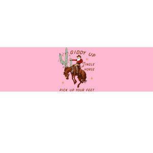 Giddy Up Jingle Horse Cowboy Cowgirl Western Christmas Bumper Sticker