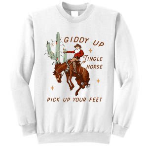 Giddy Up Jingle Horse Cowboy Cowgirl Western Christmas Sweatshirt