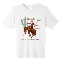 Giddy Up Jingle Horse Cowboy Cowgirl Western Christmas Tall Fusion ChromaSoft Performance T-Shirt