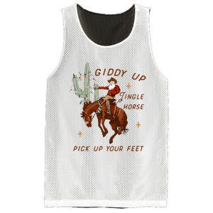 Giddy Up Jingle Horse Cowboy Cowgirl Western Christmas Mesh Reversible Basketball Jersey Tank