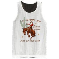 Giddy Up Jingle Horse Cowboy Cowgirl Western Christmas Mesh Reversible Basketball Jersey Tank