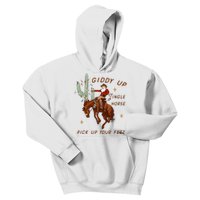 Giddy Up Jingle Horse Cowboy Cowgirl Western Christmas Kids Hoodie