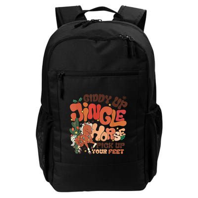 Giddy Up Jingle Horse Pick Up Your Feet Howdy Christmas Gift Backpack
