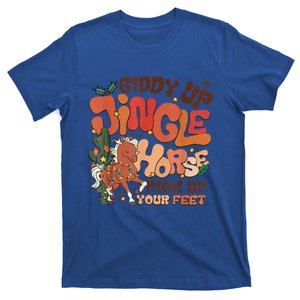 Giddy Up Jingle Horse Pick Up Your Feet Howdy Christmas Gift T-Shirt