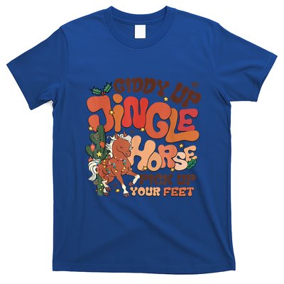 Giddy Up Jingle Horse Pick Up Your Feet Howdy Christmas Gift T-Shirt