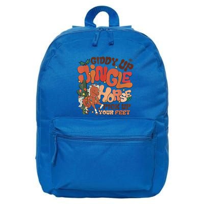 Giddy Up Jingle Horse Pick Up Your Feet Howdy Christmas Gift 16 in Basic Backpack