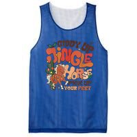 Giddy Up Jingle Horse Pick Up Your Feet Howdy Christmas Gift Mesh Reversible Basketball Jersey Tank