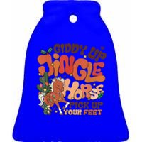 Giddy Up Jingle Horse Pick Up Your Feet Howdy Christmas Gift Ceramic Bell Ornament