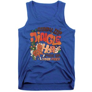 Giddy Up Jingle Horse Pick Up Your Feet Howdy Christmas Gift Tank Top