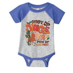 Giddy Up Jingle Horse Pick Up Your Feet Howdy Christmas Gift Infant Baby Jersey Bodysuit