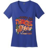 Giddy Up Jingle Horse Pick Up Your Feet Howdy Christmas Gift Women's V-Neck T-Shirt