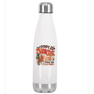 Giddy Up Jingle Horse Pick Up Your Feet Howdy Christmas Gift Stainless Steel Insulated Water Bottle