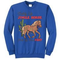 Giddy Up Jingle Horse Pick Up Your Feet Western Christmas Cool Gift Sweatshirt