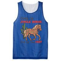 Giddy Up Jingle Horse Pick Up Your Feet Western Christmas Cool Gift Mesh Reversible Basketball Jersey Tank