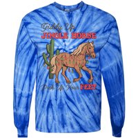 Giddy Up Jingle Horse Pick Up Your Feet Western Christmas Cool Gift Tie-Dye Long Sleeve Shirt