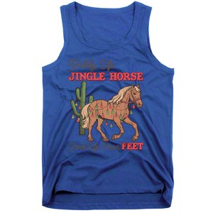 Giddy Up Jingle Horse Pick Up Your Feet Western Christmas Cool Gift Tank Top