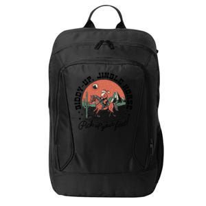 Giddy Up Jingle Horse Christmas Country Howdy Santa Great Gift City Backpack