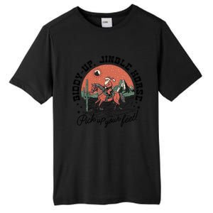 Giddy Up Jingle Horse Christmas Country Howdy Santa Great Gift Tall Fusion ChromaSoft Performance T-Shirt