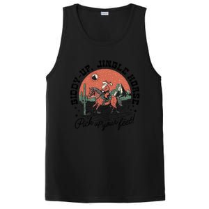 Giddy Up Jingle Horse Christmas Country Howdy Santa Great Gift PosiCharge Competitor Tank