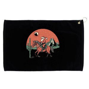 Giddy Up Jingle Horse Christmas Country Howdy Santa Great Gift Grommeted Golf Towel