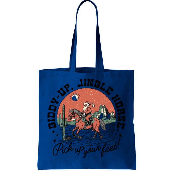 Giddy Up Jingle Horse Christmas Country Howdy Santa Great Gift Tote Bag