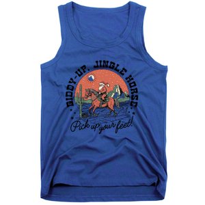 Giddy Up Jingle Horse Christmas Country Howdy Santa Great Gift Tank Top