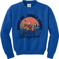 Giddy Up Jingle Horse Christmas Country Howdy Santa Great Gift Kids Sweatshirt