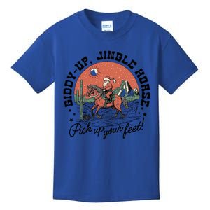 Giddy Up Jingle Horse Christmas Country Howdy Santa Great Gift Kids T-Shirt