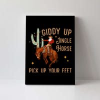 Giddy Up Jingle Horse Pick Up Your Feet Cow Canvas