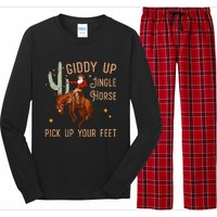 Giddy Up Jingle Horse Pick Up Your Feet Cow Long Sleeve Pajama Set