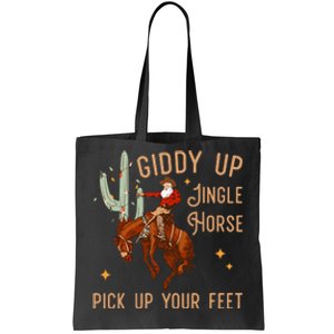 Giddy Up Jingle Horse Pick Up Your Feet Cow Tote Bag