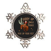 Giddy Up Jingle Horse Pick Up Your Feet Cow Metallic Star Ornament