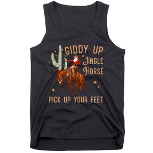 Giddy Up Jingle Horse Pick Up Your Feet Cow Tank Top