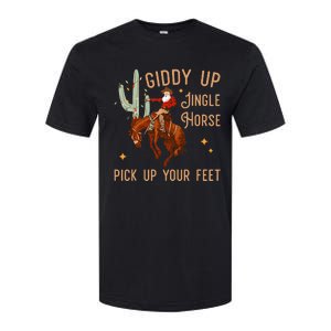 Giddy Up Jingle Horse Pick Up Your Feet Cow Softstyle CVC T-Shirt