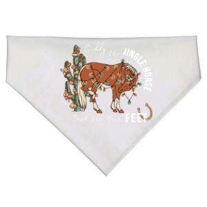 Giddy Up Jingle Horse Western Christmas Santa Trendy Western Gift USA-Made Doggie Bandana