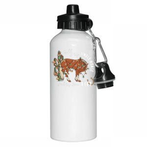 Giddy Up Jingle Horse Western Christmas Santa Trendy Western Gift Aluminum Water Bottle