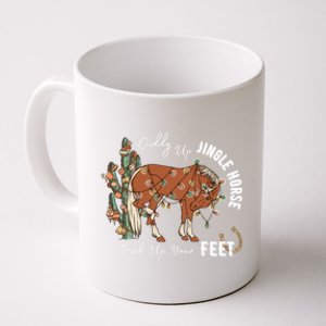 Giddy Up Jingle Horse Western Christmas Santa Trendy Western Gift Coffee Mug