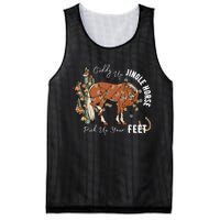 Giddy Up Jingle Horse Pick Up Your Feet Cactus Cowboy Christmas Mesh Reversible Basketball Jersey Tank