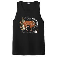 Giddy Up Jingle Horse Pick Up Your Feet Cactus Cowboy Christmas PosiCharge Competitor Tank