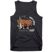 Giddy Up Jingle Horse Pick Up Your Feet Cactus Cowboy Christmas Tank Top